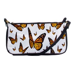 Butterfly Spoonflower Shoulder Clutch Bags by Mariart