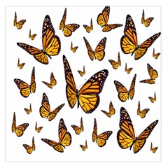 Butterfly Spoonflower Large Satin Scarf (square)
