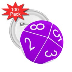 Number Purple 2 25  Buttons (100 Pack)  by Mariart