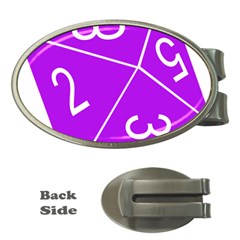 Number Purple Money Clips (oval)  by Mariart
