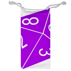 Number Purple Jewelry Bag by Mariart