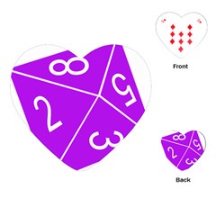 Number Purple Playing Cards (heart)  by Mariart