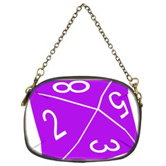 Number Purple Chain Purses (two Sides)  by Mariart