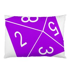 Number Purple Pillow Case by Mariart