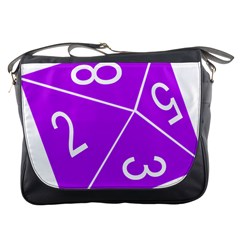 Number Purple Messenger Bags by Mariart