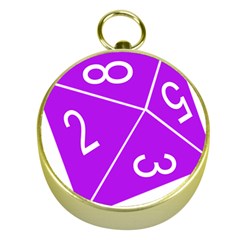 Number Purple Gold Compasses by Mariart