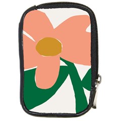 Peach Sunflower Flower Pink Green Compact Camera Cases by Mariart