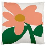 Peach Sunflower Flower Pink Green Standard Flano Cushion Case (One Side) Front