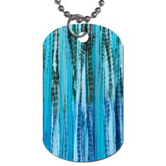 Line Tie Dye Green Kaleidoscope Opaque Color Dog Tag (two Sides)