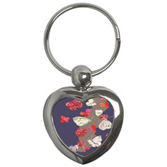 Original Butterfly Carnation Key Chains (heart)  by Mariart