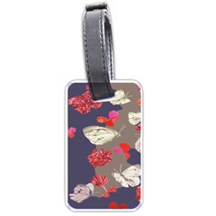 Original Butterfly Carnation Luggage Tags (one Side) 