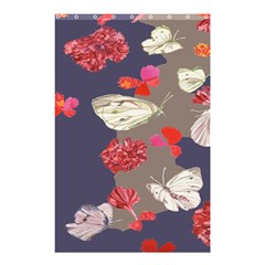 Original Butterfly Carnation Shower Curtain 48  X 72  (small)  by Mariart