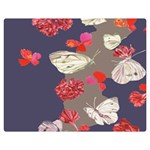 Original Butterfly Carnation Double Sided Flano Blanket (Medium)  60 x50  Blanket Front