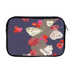 Original Butterfly Carnation Apple Macbook Pro 17  Zipper Case by Mariart