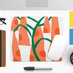 Portraits Plants Carrot Polka Dots Orange Green Large Mousepads