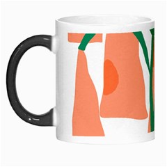 Portraits Plants Carrot Polka Dots Orange Green Morph Mugs by Mariart