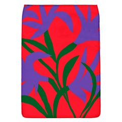 Purple Flower Red Background Flap Covers (s)  by Mariart