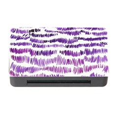 Original Feather Opaque Color Purple Memory Card Reader With Cf by Mariart