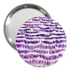 Original Feather Opaque Color Purple 3  Handbag Mirrors by Mariart