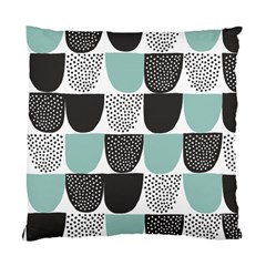 Sugar Blue Fabric Polka Dots Circle Standard Cushion Case (one Side) by Mariart