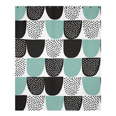 Sugar Blue Fabric Polka Dots Circle Shower Curtain 60  X 72  (medium)  by Mariart