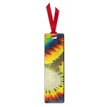 Red Blue Yellow Green Medium Rainbow Tie Dye Kaleidoscope Opaque Color Small Book Marks Front