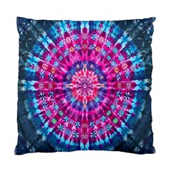 Red Blue Tie Dye Kaleidoscope Opaque Color Circle Standard Cushion Case (one Side) by Mariart