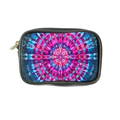 Red Blue Tie Dye Kaleidoscope Opaque Color Circle Coin Purse