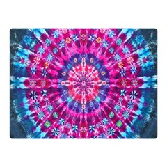 Red Blue Tie Dye Kaleidoscope Opaque Color Circle Double Sided Flano Blanket (mini)  by Mariart