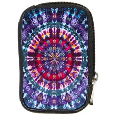 Red Purple Tie Dye Kaleidoscope Opaque Color Compact Camera Cases