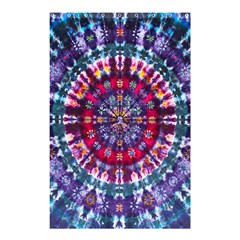 Red Purple Tie Dye Kaleidoscope Opaque Color Shower Curtain 48  X 72  (small) 