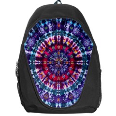 Red Purple Tie Dye Kaleidoscope Opaque Color Backpack Bag by Mariart