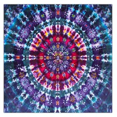 Red Purple Tie Dye Kaleidoscope Opaque Color Large Satin Scarf (square) by Mariart