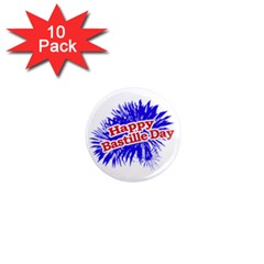 Happy Bastille Day Graphic Logo 1  Mini Magnet (10 Pack)  by dflcprints