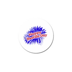 Happy Bastille Day Graphic Logo Golf Ball Marker (4 Pack)