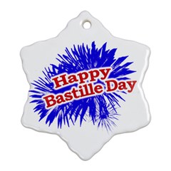 Happy Bastille Day Graphic Logo Ornament (snowflake) by dflcprints