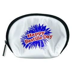 Happy Bastille Day Graphic Logo Accessory Pouches (medium)  by dflcprints