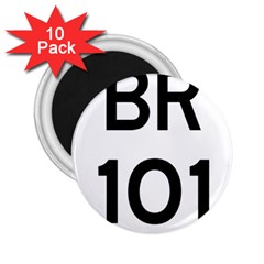 Brazil Br-101 Transcoastal Highway  2 25  Magnets (10 Pack)  by abbeyz71