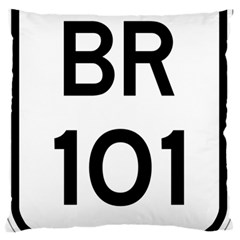 Brazil Br-101 Transcoastal Highway  Large Flano Cushion Case (two Sides) by abbeyz71