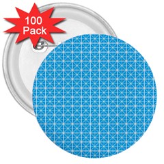 Simple Rectangular Pattern 3  Buttons (100 Pack)  by berwies
