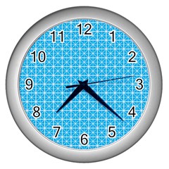 Simple Rectangular Pattern Wall Clocks (silver) 