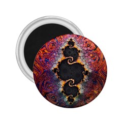 The Eye Of Julia, A Rainbow Fractal Paint Swirl 2 25  Magnets by jayaprime