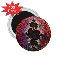 The Eye Of Julia, A Rainbow Fractal Paint Swirl 2 25  Magnets (100 Pack)  by jayaprime