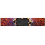 The Eye Of Julia, A Rainbow Fractal Paint Swirl Flano Scarf (Large) Back