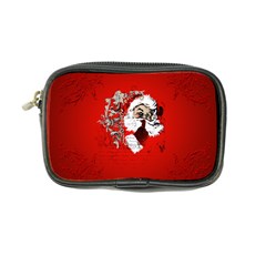 Funny Santa Claus  On Red Background Coin Purse