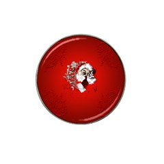 Funny Santa Claus  On Red Background Hat Clip Ball Marker (10 Pack) by FantasyWorld7