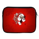 Funny Santa Claus  On Red Background Apple iPad 2/3/4 Zipper Cases Front