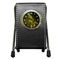 Beautiful Emerald Fairy Ferns in a Fractal Forest Pen Holder Desk Clocks