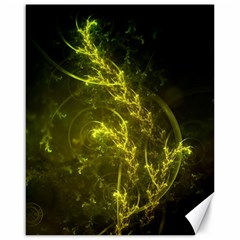 Beautiful Emerald Fairy Ferns in a Fractal Forest Canvas 16  x 20  