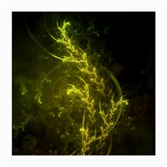 Beautiful Emerald Fairy Ferns In A Fractal Forest Medium Glasses Cloth (2-side) by jayaprime